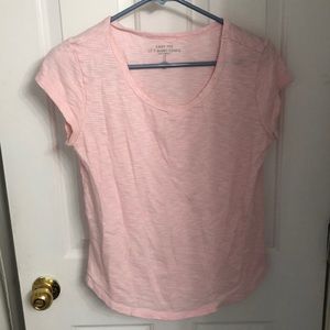 Gap pink and white striped easy tee